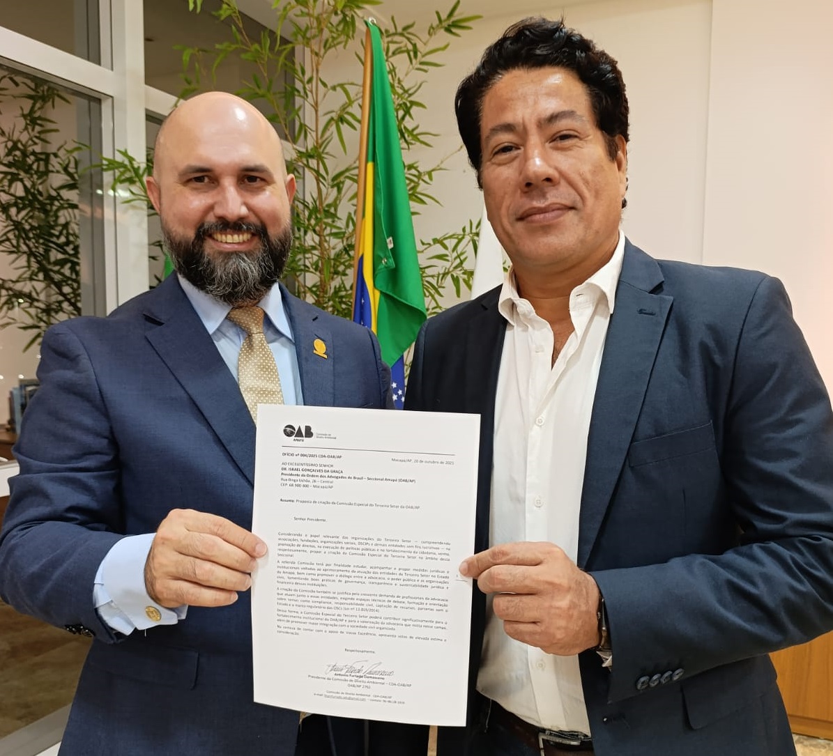 OAB-AP recebe proposta para criação da Comissão Especial do Terceiro Setor